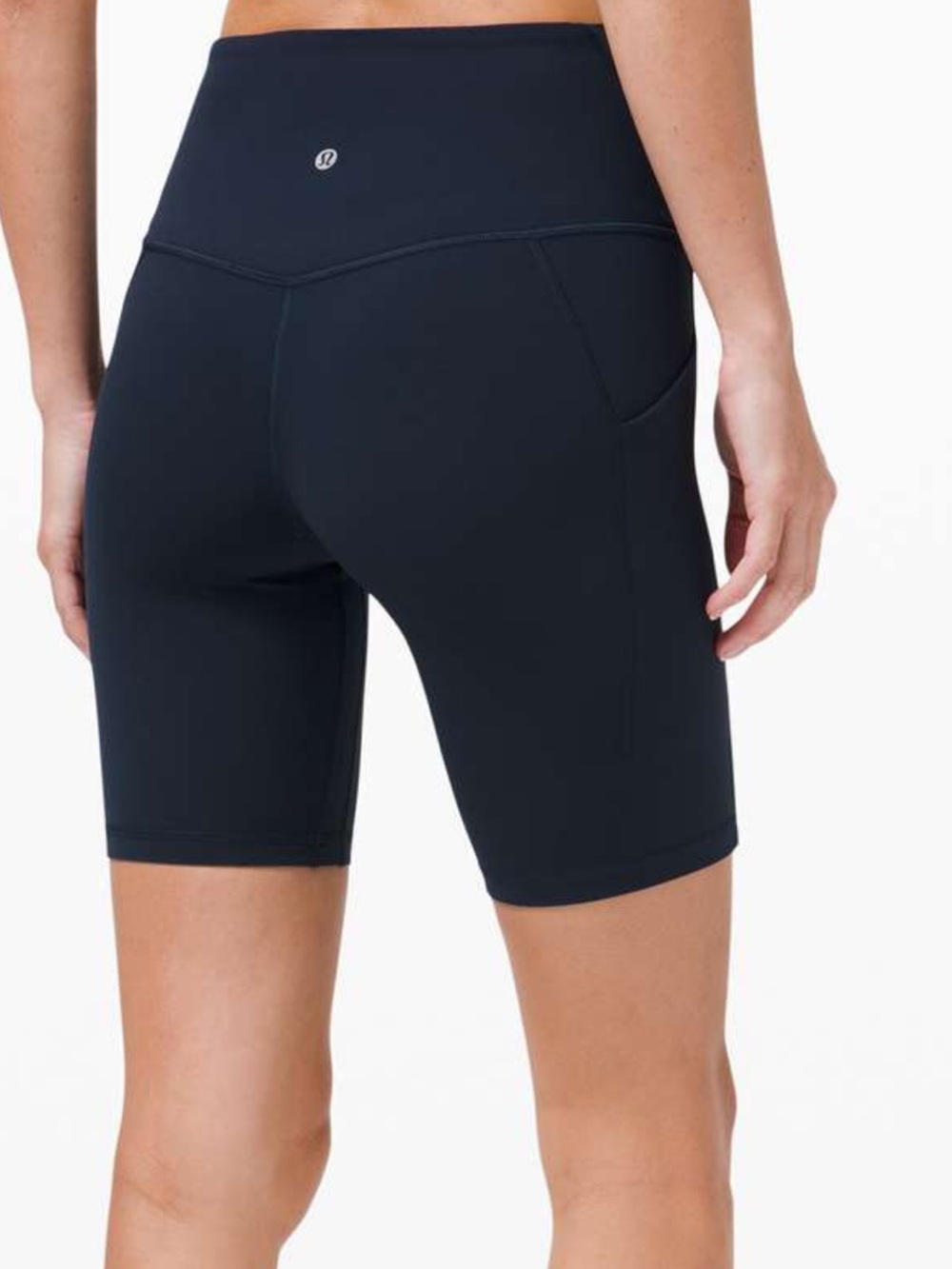 lululemon athletica High-Rise Bike Shorts with Side Pockets - True Navy - Picture 2 of 5